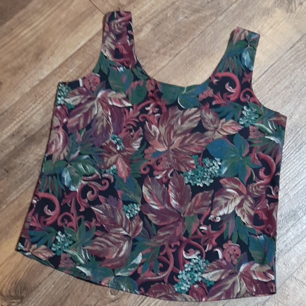 Vintage 80's Beautiful Colors Fall Top by Wrapper